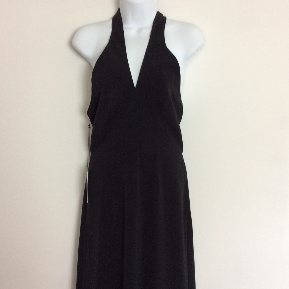 NEW Ali & Jay Black maxi halter dress small